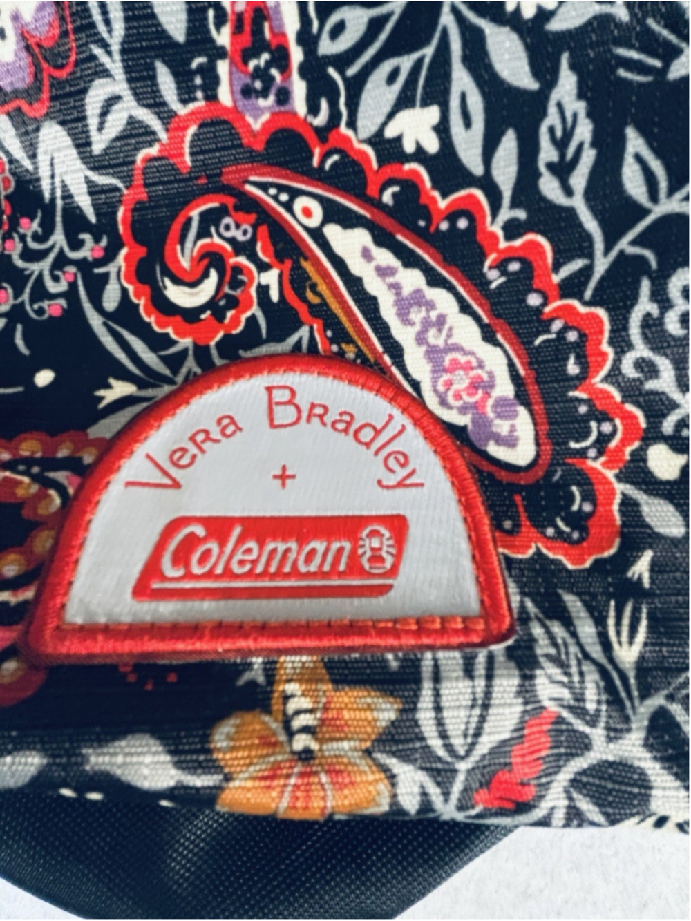 Vera‎ Bradley x Coleman Paisley Backpack Floral Travel Hiking Daypack Bag - Picture 2 of 7